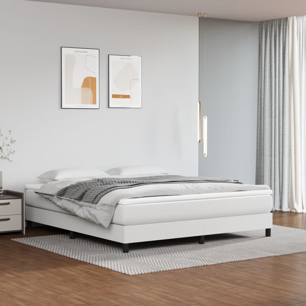 Στρώμα με Pocket Springs Μεσαίας Σκληρότητας Λευκό 160x200x20 εκ. Συνθετικό Δέρμα - Pakobazaar
