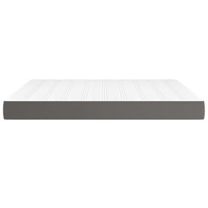 Στρώμα με Pocket Springs Μεσαίας Σκληρότητας Γκρι 160x200x20 εκ. Συνθετικό Δέρμα - Pakobazaar