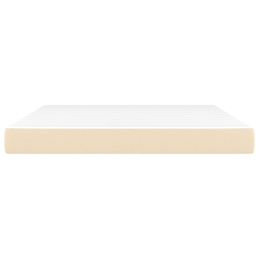 Στρώμα με Pocket Springs Μεσαίας Σκληρότητας Κρεμ 180x200x20 εκ. Υφασμάτινο - Pakobazaar