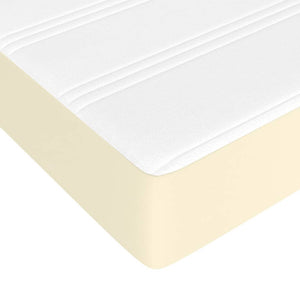 Στρώμα με Pocket Springs Μεσαίας Σκληρότητας Κρεμ 180x200x20 εκ. Συνθετικό Δέρμα - Pakobazaar