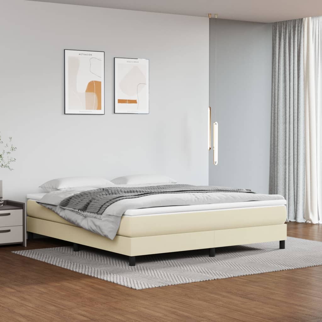 Στρώμα με Pocket Springs Μεσαίας Σκληρότητας Κρεμ 180x200x20 εκ. Συνθετικό Δέρμα - Pakobazaar