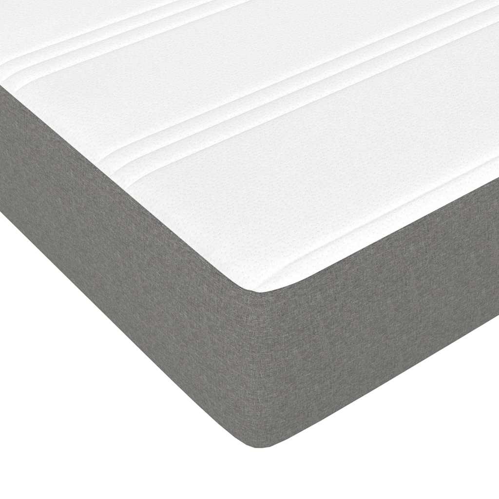Στρώμα με Pocket Springs Μεσαίας Σκληρότητας Σκούρο Γκρι 100x190x20 εκ. Ύφασμα Twin - Pakobazaar
