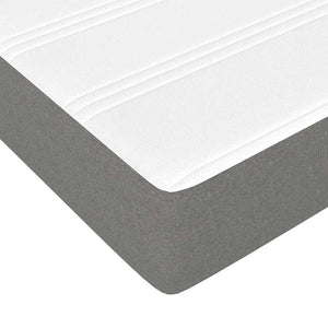 Στρώμα με Pocket Springs Μεσαίας Σκληρότητας Σκούρο Γκρι 100x190x20 εκ. Ύφασμα Twin - Pakobazaar