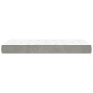 Στρώμα με Pocket Springs Μεσαίας Σκληρότητας Αν. Γκρι 100x190x20εκ. Βελούδο Twin