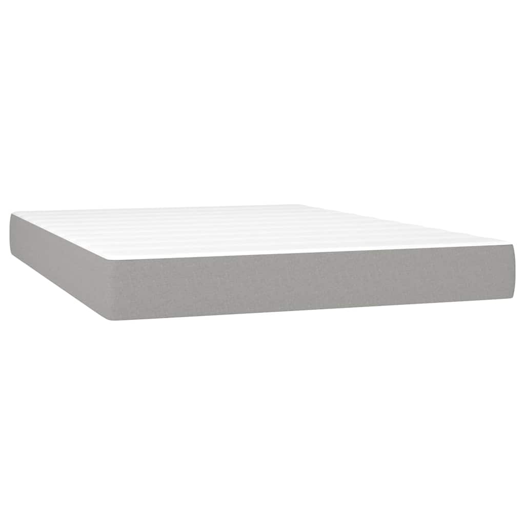 Στρώμα με Pocket Springs Μεσαίας Σκληρότητας Αν. Γκρι 137x190x20 εκ. Πλήρες Ύφασμα