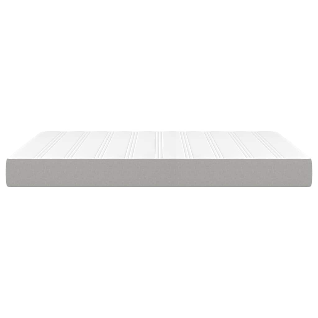 Στρώμα με Pocket Springs Μεσαίας Σκληρότητας Αν. Γκρι 137x190x20 εκ. Πλήρες Ύφασμα