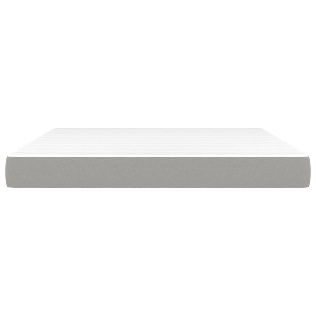 Στρώμα με Pocket Springs Μεσαίας Σκληρότητας Αν. Γκρι 152x203x20εκ. Ύφασμα Queen - Pakobazaar