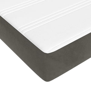 Στρώμα με Pocket Springs Μεσαίας Σκληρότητας Σκ. Γκρι 152x203x20εκ. Βελούδινο Queen - Pakobazaar