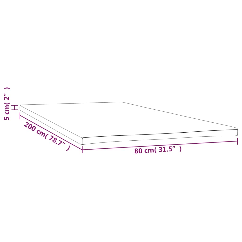 Ανώστρωμα 80 x 200 εκ. 5 εκ.