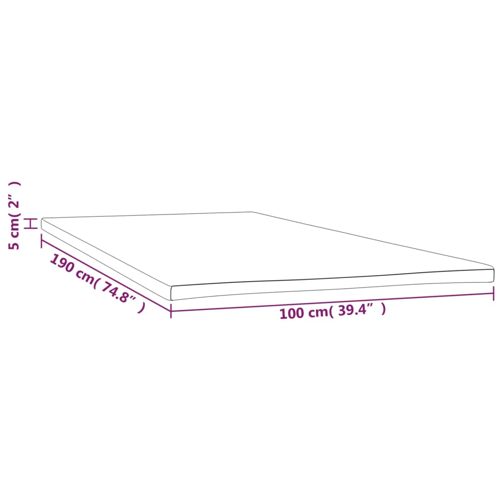 Ανώστρωμα 100x190x5 εκ. Twin - Pakobazaar