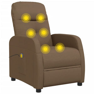 Πολυθρόνα Μασάζ Καφέ Υφασμάτινη