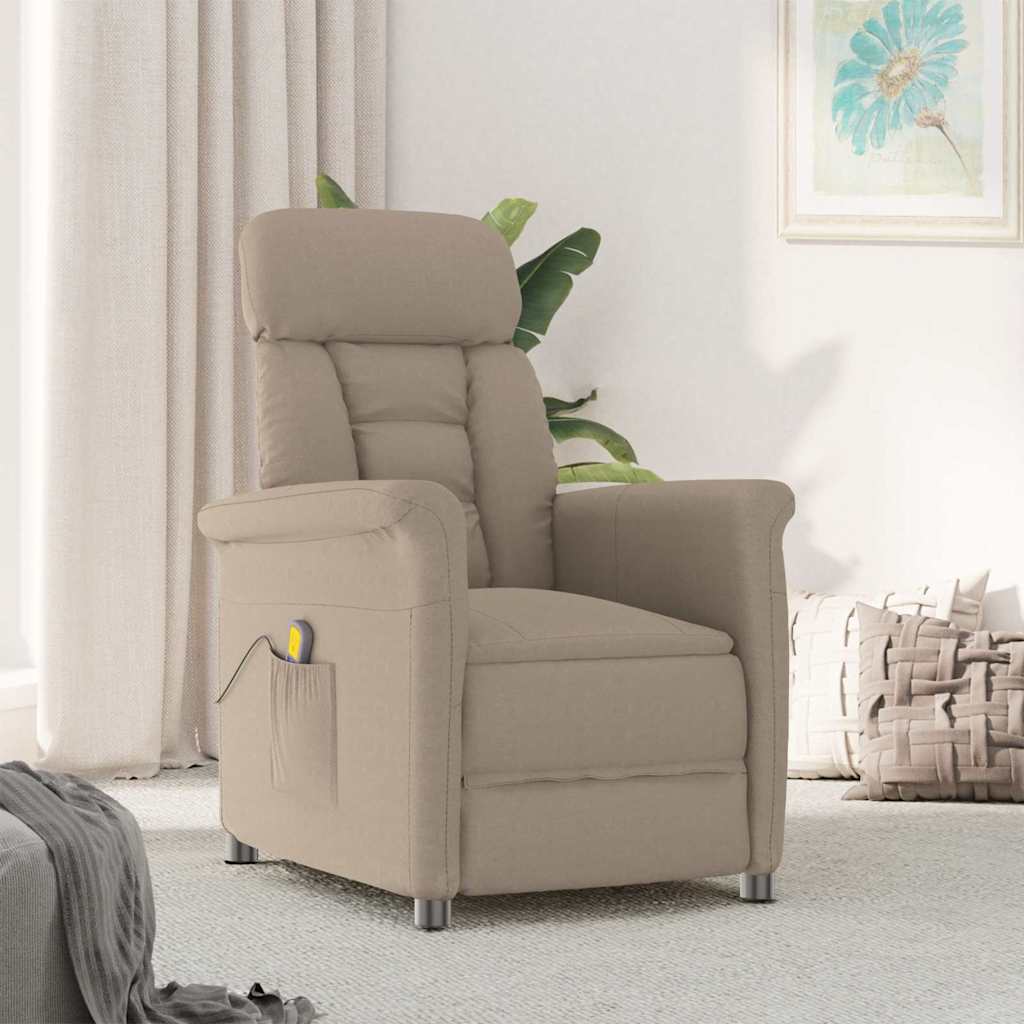 Καρέκλα μασάζ Taupe 96.5 x 70.5 x 95 εκ Μικροΐνες - Pakobazaar