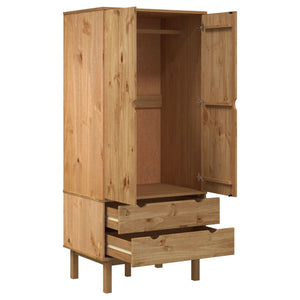 Ντουλάπα OTTA 76,5 x 53 x 172 εκ. Μασίφ Ξύλο Πεύκου - Pakobazaar