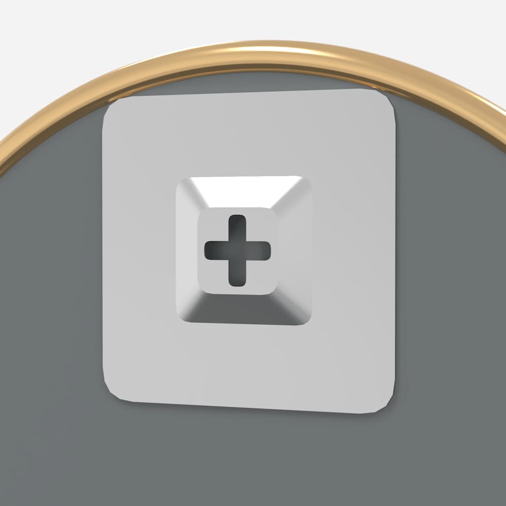 Καθρέφτης Τοίχου Στρογγυλός Χρυσός Ø 50 εκ. - Pakobazaar