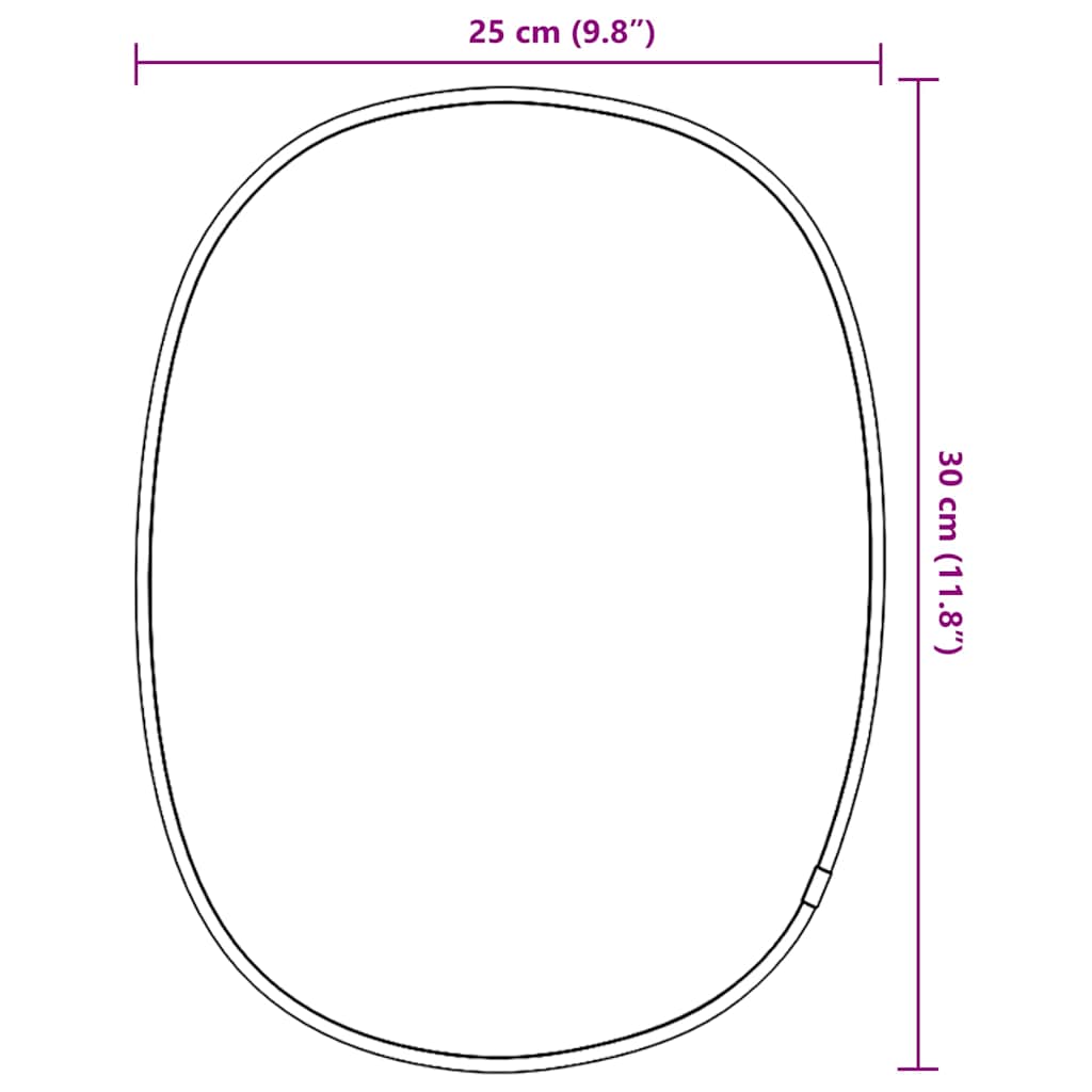 Καθρέφτης Τοίχου Χρυσός 30x25 εκ.