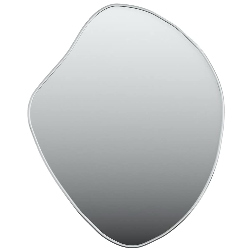 Καθρέφτης Τοίχου Ασημί 60x50 εκ. - Pakobazaar