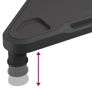 Γωνιακή Βάση Οθόνης Μαύρη 49 x 28 x 10,5 εκ. - Pakobazaar