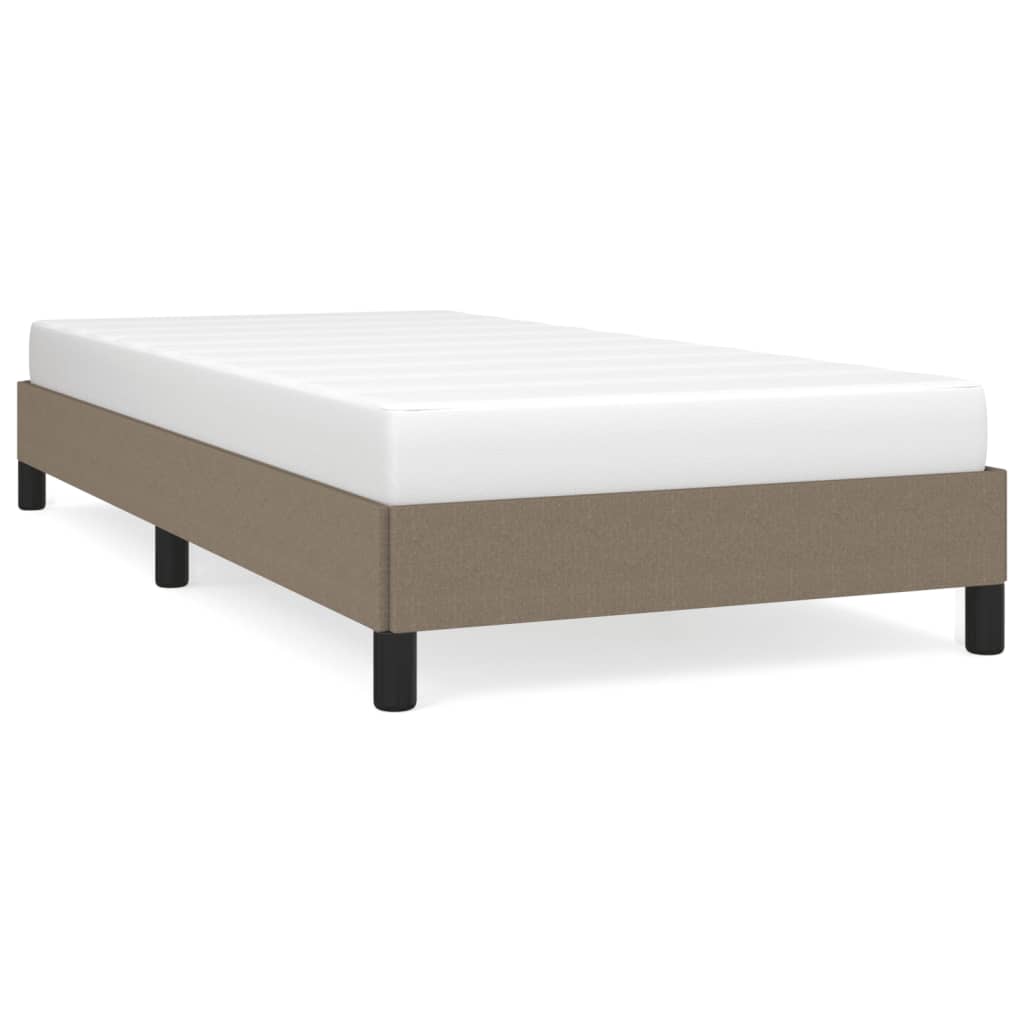 Σκελετός Κρεβατιού Χωρίς Στρώμα Taupe 100 x 200 εκ. Υφασμάτινο - Pakobazaar