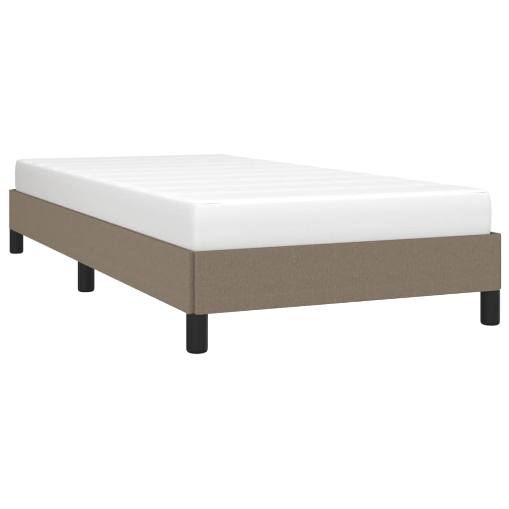 Σκελετός Κρεβατιού Χωρίς Στρώμα Taupe 100 x 200 εκ. Υφασμάτινο - Pakobazaar