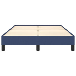 Πλαίσιο κρεβατιού χωρίς στρώμα μπλε 120x200cm ύφασμα