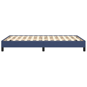 Πλαίσιο κρεβατιού χωρίς στρώμα μπλε 120x200cm ύφασμα