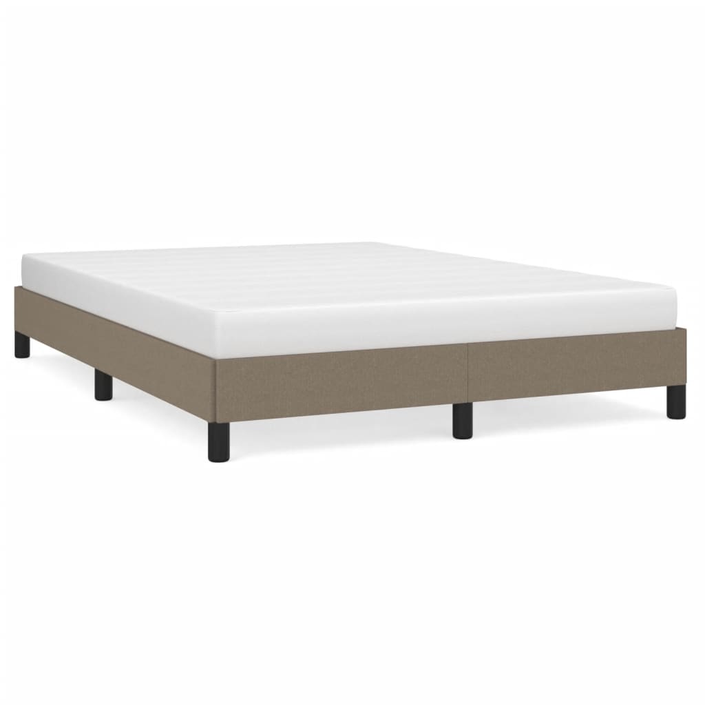 Σκελετός Κρεβατιού Χωρίς Στρώμα Taupe 140x190 εκ. Υφασμάτινο - Pakobazaar