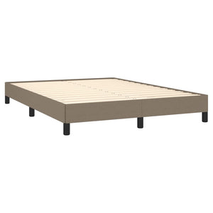 Σκελετός Κρεβατιού Χωρίς Στρώμα Taupe 140x190 εκ. Υφασμάτινο - Pakobazaar