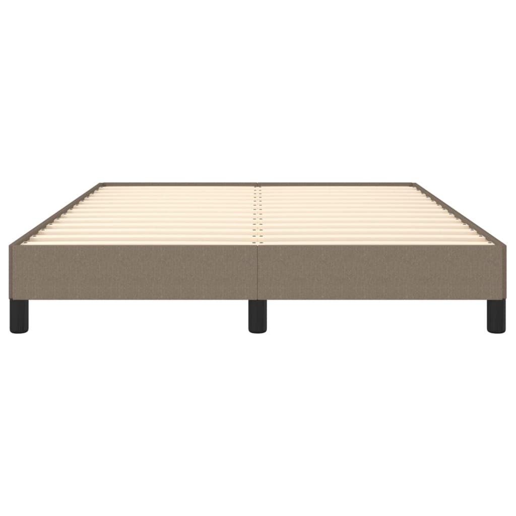 Σκελετός Κρεβατιού Χωρίς Στρώμα Taupe 140x190 εκ. Υφασμάτινο - Pakobazaar