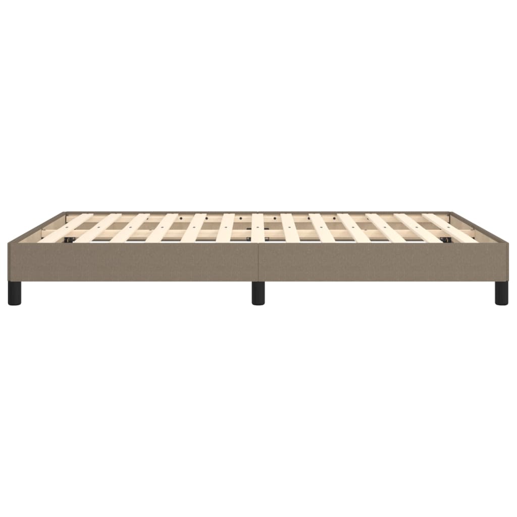 Σκελετός Κρεβατιού Χωρίς Στρώμα Taupe 140x190 εκ. Υφασμάτινο - Pakobazaar