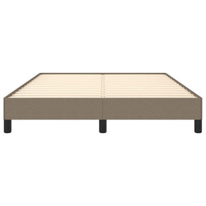 Σκελετός Κρεβατιού Χωρίς Στρώμα Taupe 140x200 εκ. Υφασμάτινο - Pakobazaar