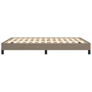Σκελετός Κρεβατιού Χωρίς Στρώμα Taupe 140x200 εκ. Υφασμάτινο - Pakobazaar