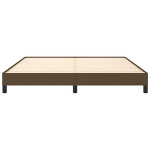 Σκελετός Κρεβατιού Χωρίς Στρώμα Σκ. Καφέ 160x200 εκ. Υφασμάτινο