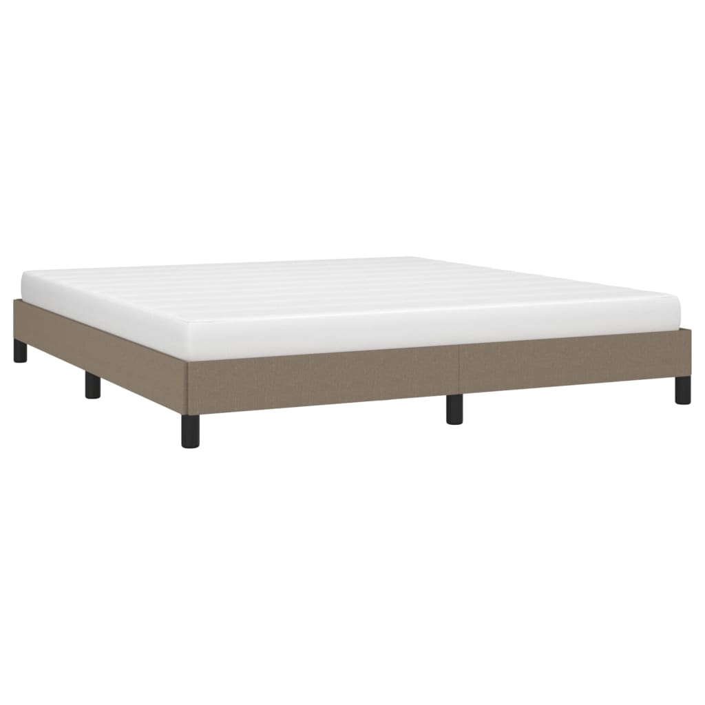 Σκελετός Κρεβατιού Χωρίς Στρώμα Taupe 160x200 εκ. Υφασμάτινο - Pakobazaar