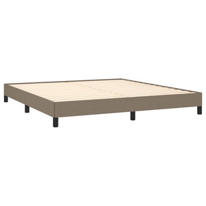 Σκελετός Κρεβατιού Χωρίς Στρώμα Taupe 160x200 εκ. Υφασμάτινο - Pakobazaar