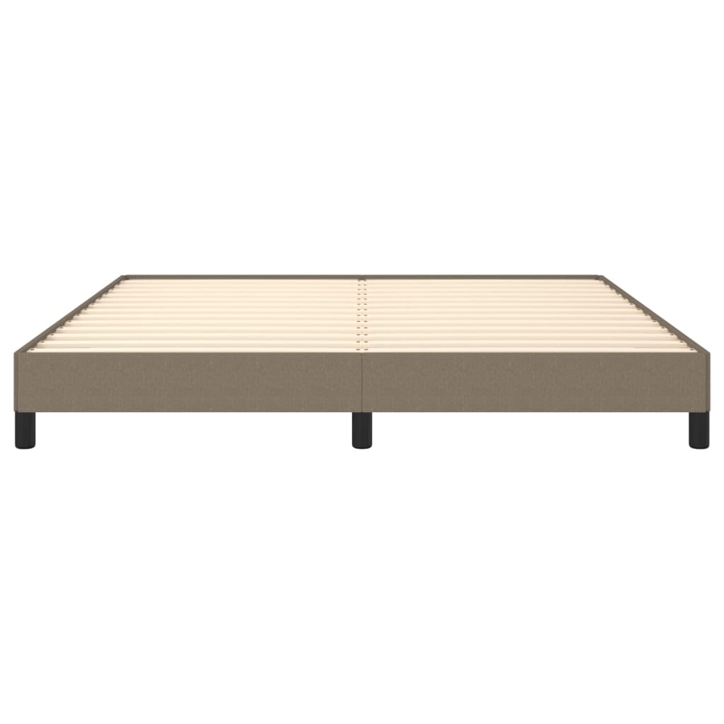 Σκελετός Κρεβατιού Χωρίς Στρώμα Taupe 160x200 εκ. Υφασμάτινο - Pakobazaar