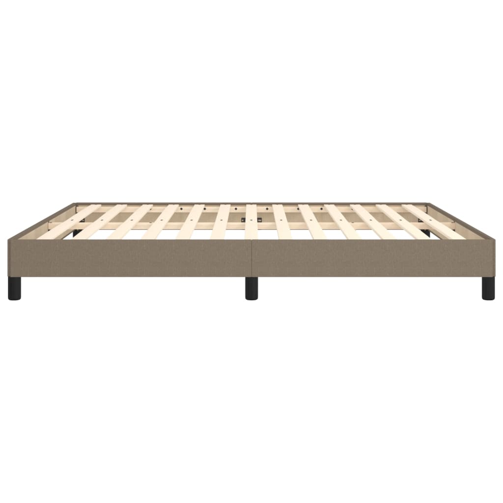 Σκελετός Κρεβατιού Χωρίς Στρώμα Taupe 160x200 εκ. Υφασμάτινο - Pakobazaar