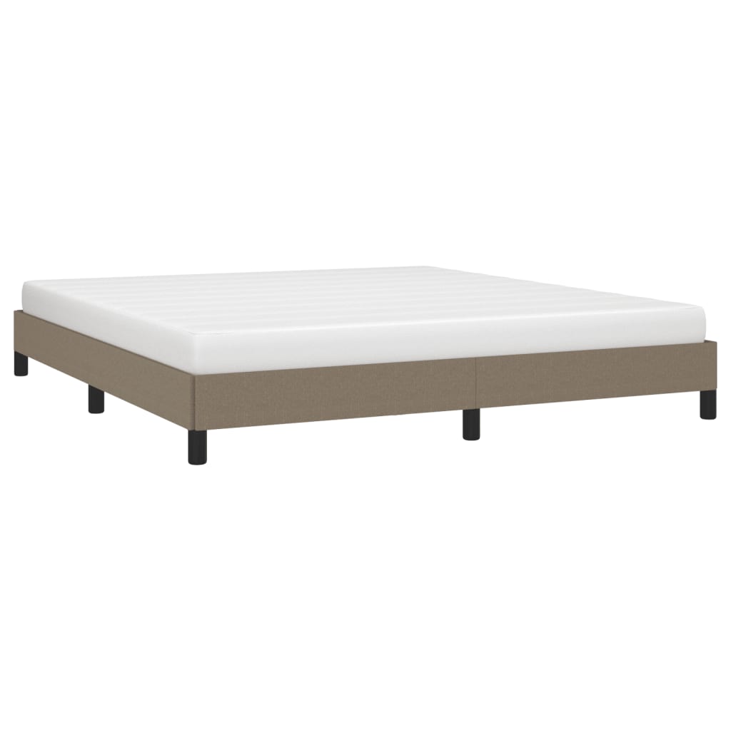 Σκελετός Κρεβατιού Χωρίς Στρώμα Taupe 180x200 εκ. Υφασμάτινο - Pakobazaar