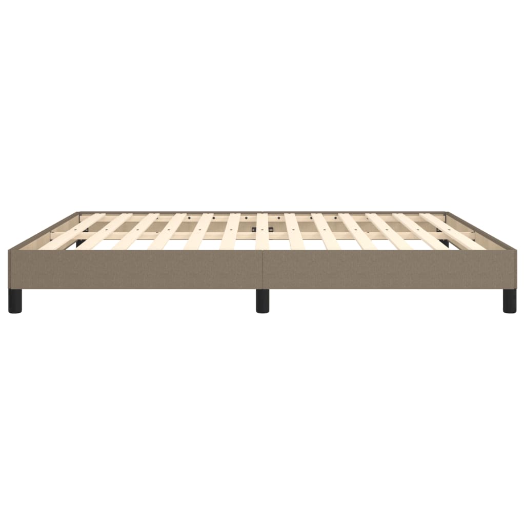 Σκελετός Κρεβατιού Χωρίς Στρώμα Taupe 180x200 εκ. Υφασμάτινο - Pakobazaar