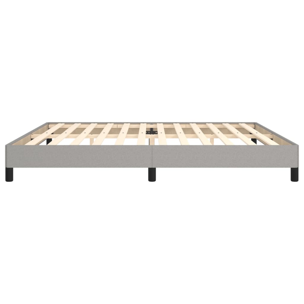 Σκελετός Κρεβατιού Χωρίς Στρώμα Αν. Γκρι 200x200 εκ.Υφασμάτινο - Pakobazaar