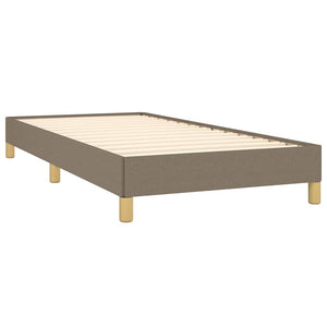 Σκελετός Κρεβατιού Χωρίς Στρώμα Taupe 90x190 εκ. Υφασμάτινο