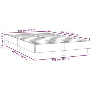 Σκελετός Κρεβατιού Χωρίς Στρώμα Taupe 120x200 εκ. Υφασμάτινο - Pakobazaar