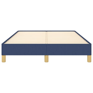 Πλαίσιο κρεβατιού χωρίς στρώμα μπλε 120x200cm ύφασμα
