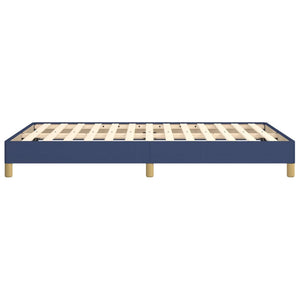 Πλαίσιο κρεβατιού χωρίς στρώμα μπλε 120x200cm ύφασμα