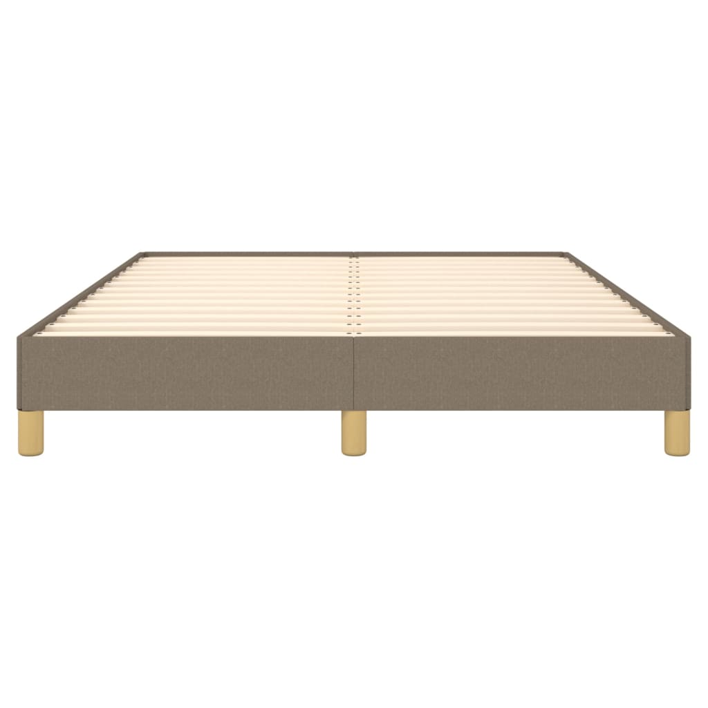 Σκελετός Κρεβατιού Χωρίς Στρώμα Taupe 160x200 εκ. Υφασμάτινο - Pakobazaar