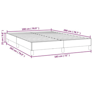 Σκελετός Κρεβατιού Χωρίς Στρώμα Taupe 180x200 εκ. Υφασμάτινο