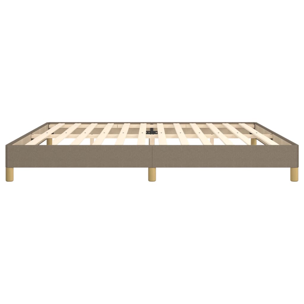 Σκελετός Κρεβατιού Χωρίς Στρώμα Taupe 200x200 εκ.Υφασμάτινο