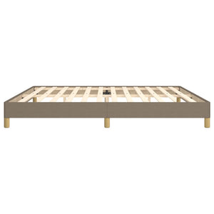Σκελετός Κρεβατιού Χωρίς Στρώμα Taupe 200x200 εκ.Υφασμάτινο