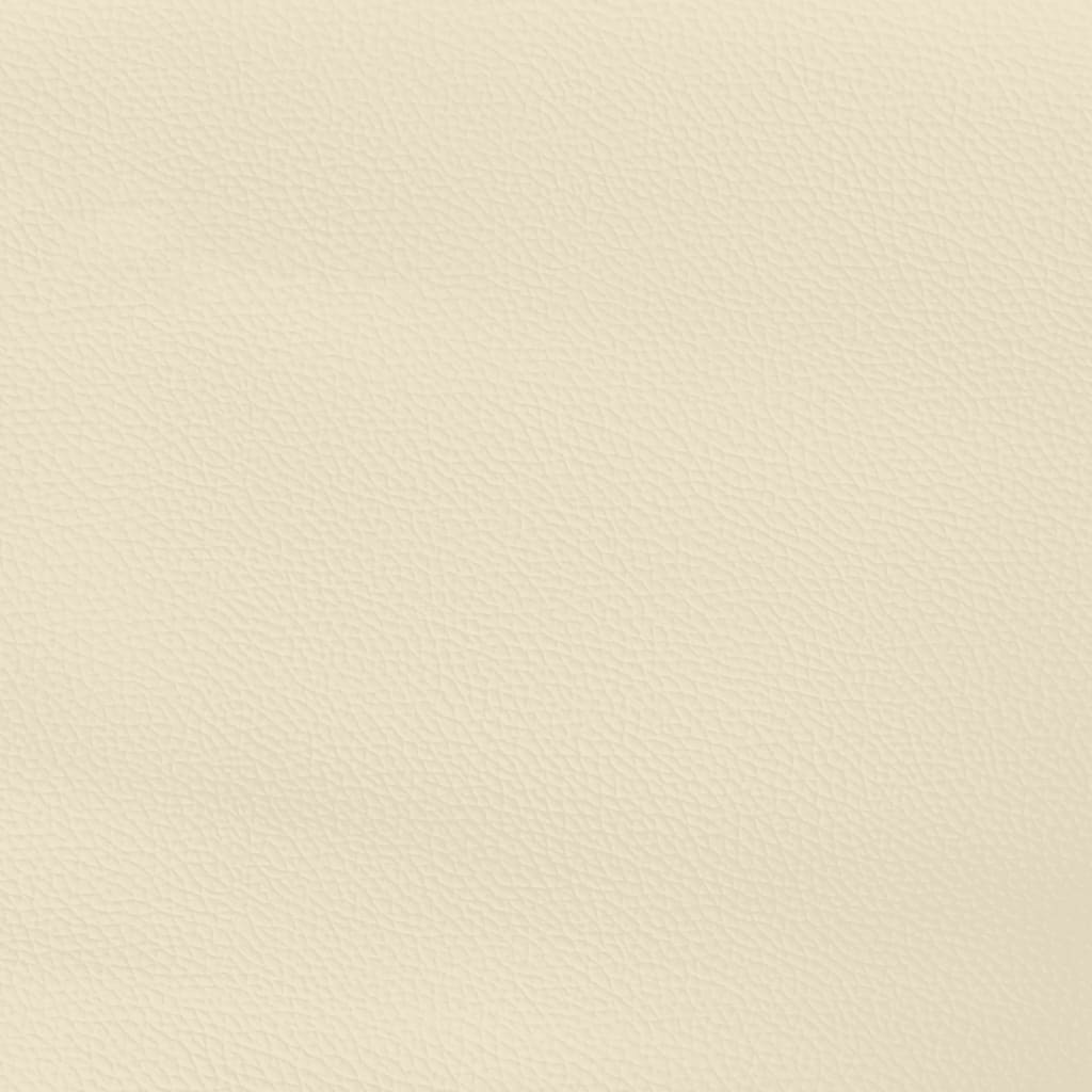 Πλαίσιο Κρεβατιού Κρεμ 140x190 εκ. από Συνθετικό Δέρμα