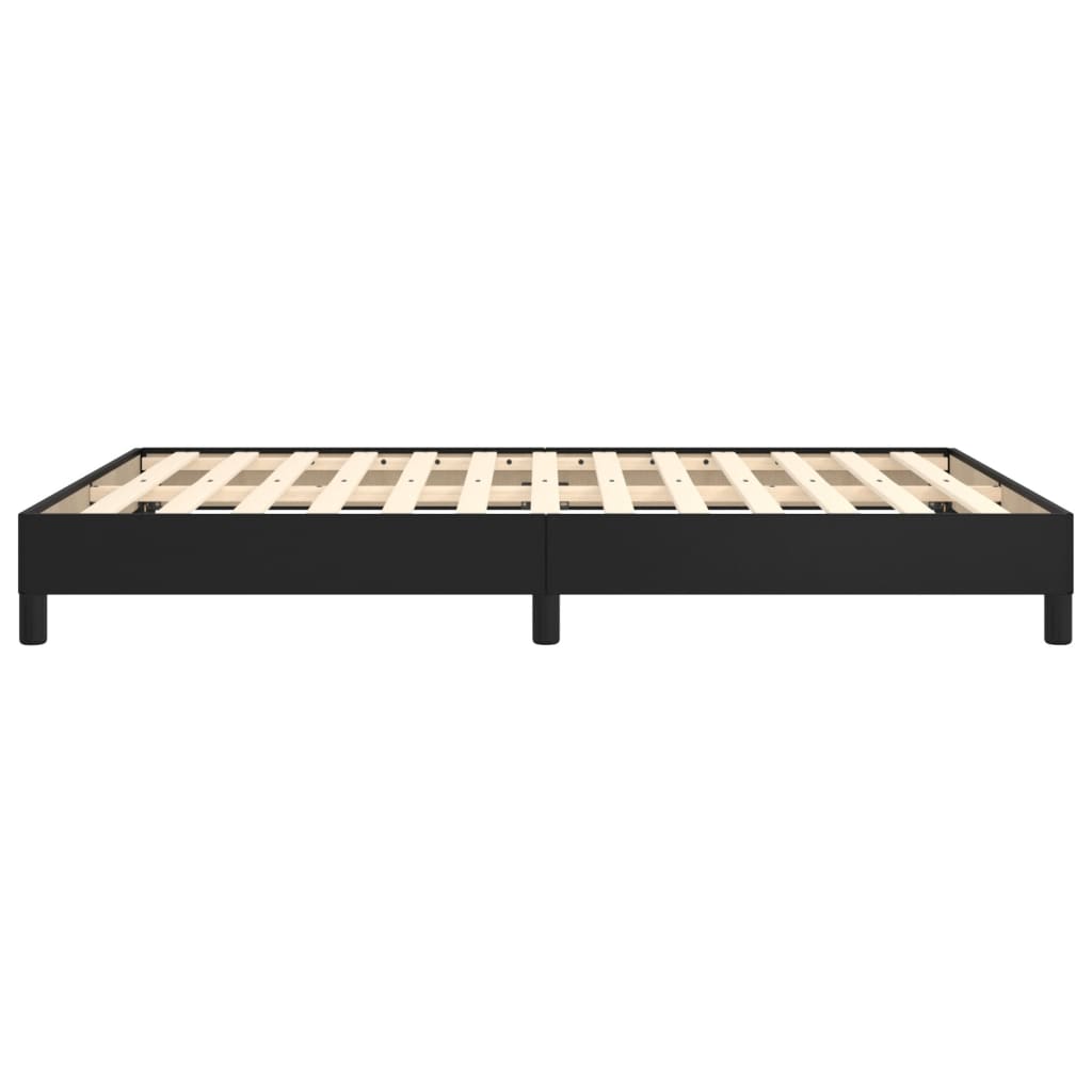 Πλαίσιο Κρεβατιού Μαύρο 140x200 εκ. από Συνθετικό Δέρμα