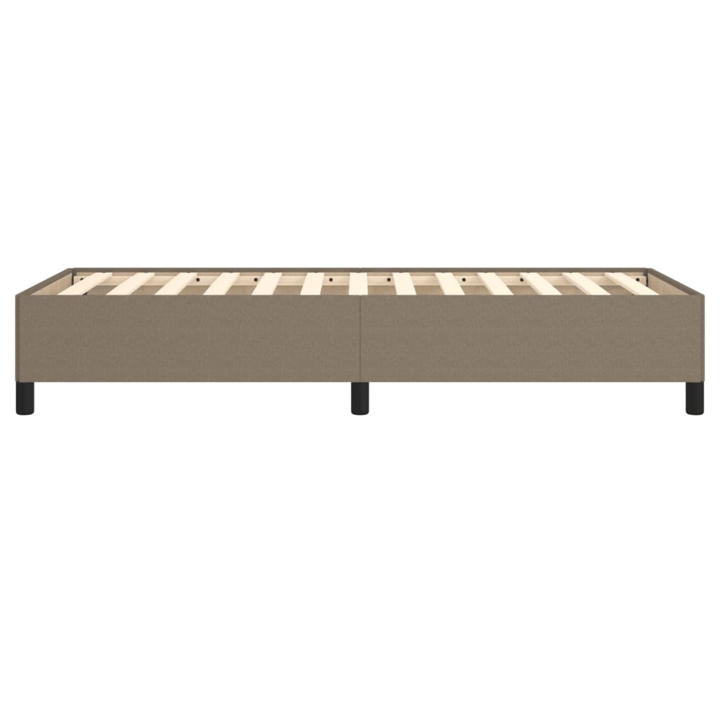 Σκελετός Κρεβατιού Χωρίς Στρώμα Taupe 90x190 εκ. Υφασμάτινο - Pakobazaar